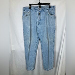 Faded Glory Relaxed Fit Blue Jeans Light Wash Sz 36/30